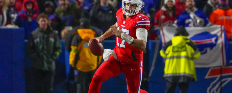 LOOK: Josh Allen wears Buffalo Braves jersey to Bills' season finale