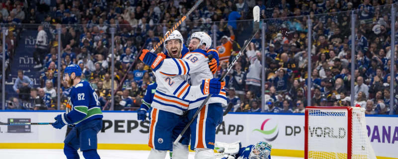 Bouchard Breaks Tie in Overtime, Oilers Even Series With Canucks