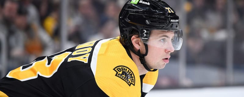 Bruins’ Charlie McAvoy leaves game against Canadiens after taking puck to face
