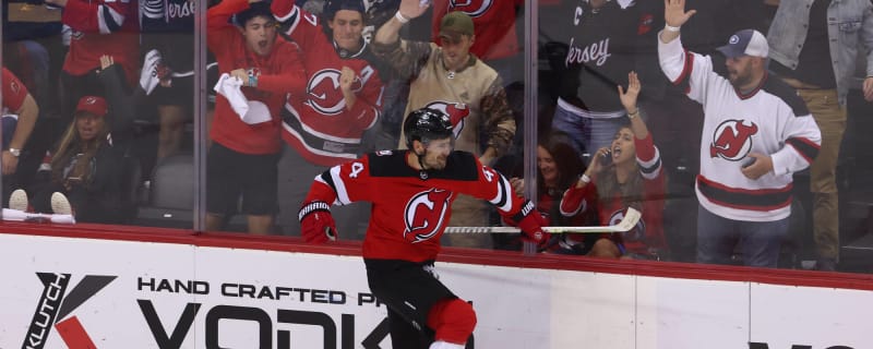 Everyone's Happy Now: New Jersey Devils Fight Late to Steal Win From San  Jose Sharks in Shootout - All About The Jersey