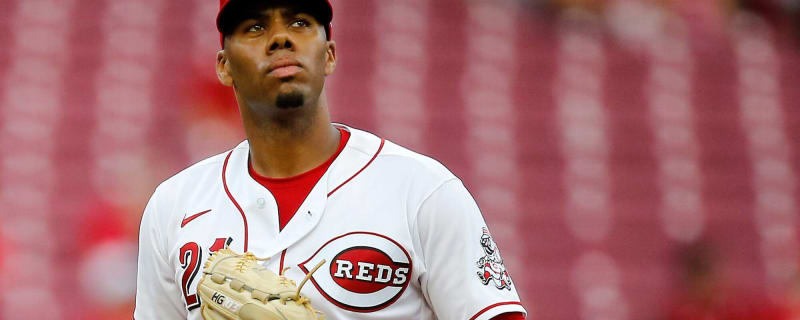 Hunter Greene Cincinnati Reds Autographed 11 x 14 Debut Pitching Spotlight Photograph with MLB 4-10-22 Inscription