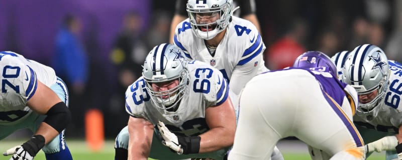 Cowboys OL Tyler Biadasz will miss at least two or three weeks with  hamstring injury