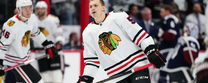 Blackhawks’ Artyom Levshunov showed a taste of what’s to come in NHL debut