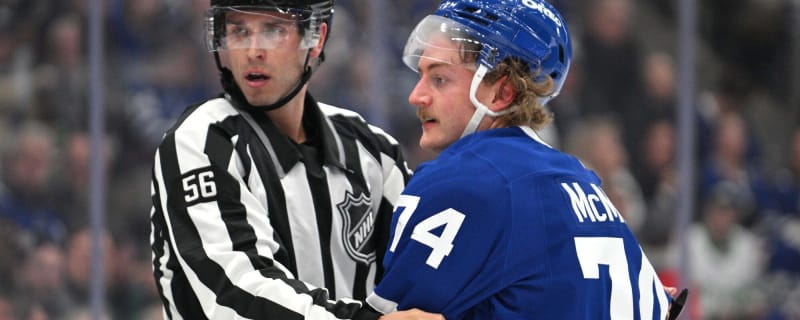 Craig Berube believes Bobby McMann shouldn’t have been suspended for high-stick on Bjorkstrand