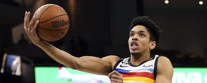 Timberwolves rookie Josh Minott puts on a show, swears on live TV