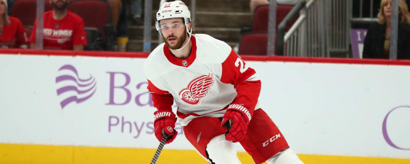 Red Wings’ Michael Rasmussen day-to-day with upper-body injury