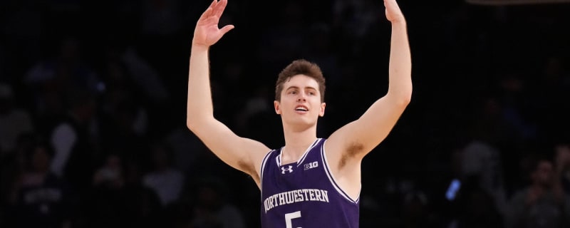 Watch: Northwestern guard catches fire in OT
