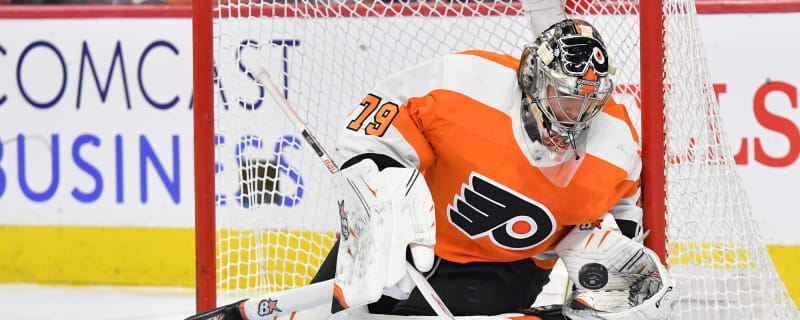 Flyers' Carter Hart out vs. Hurricanes with eye infection