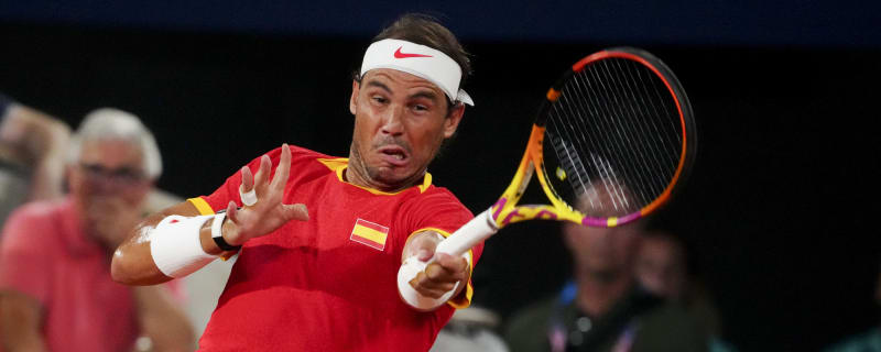 Spain’s Davis Cup captain David Ferrer reacts to Rafael Nadal being named in the team alongside Carlos Alcaraz