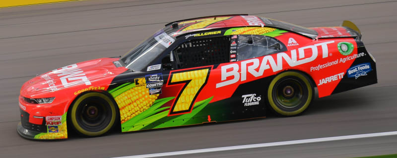 Watch: Justin Allgaier knocked out of Xfinity Series race after crashing into wall