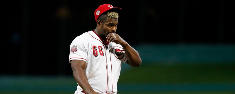 theScore - Yasiel Puig had the Cincinnati Reds' sleeveless jersey day  circled on his calendar since the day of the trade. 💪 😱 (📸: Kentucky  Sports Radio)
