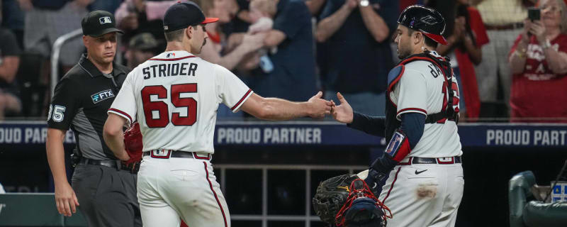 Rookie SP Strider sets Braves record with 16 K's vs. Rockies