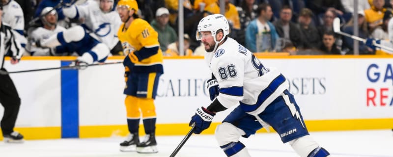 Nikita Kucherov Out of Lightning Lineup, With Day-to-Day Injury