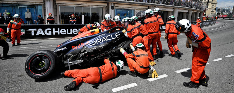 Watch: Massive wreck on first lap delays Monaco Grand Prix