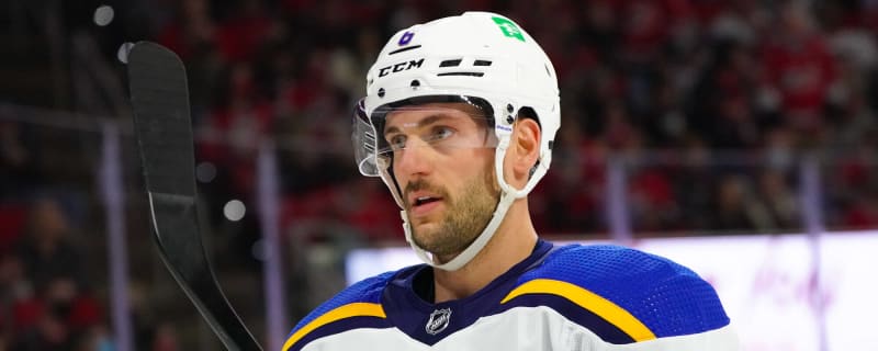 Blues' Scandella out several months after having hip surgery