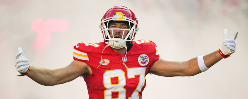 Travis Kelce's super-fly SNL outfit on display in Chiefs Hall of Honor