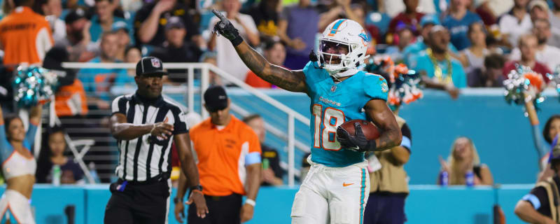 Erik Ezukanma and Patrick McMorris Each in a Walking Boot