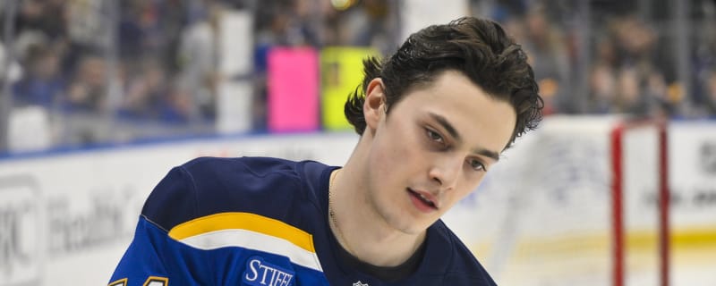 Blues recall top center prospect