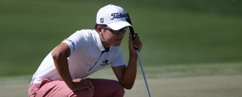 Last-place Anthony Kim shoots encouraging score in first pro round since 2012