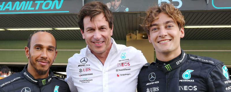 When George Russell had claimed Lewis Hamilton’s move to Ferrari ‘won’t happen’ and brushed it off as a media bluff