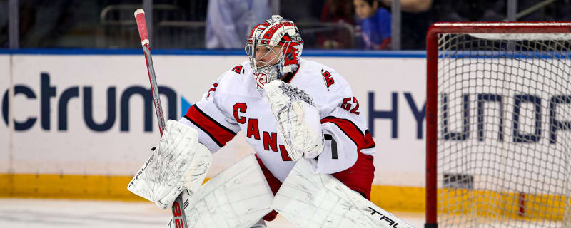 Carolina Hurricanes goaltender Pyotr Kochetkov leaves Thursday’s game due to injury