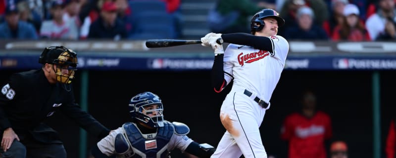 Watch: Guardians rookie crushes two-run homer in ALCS Game 3