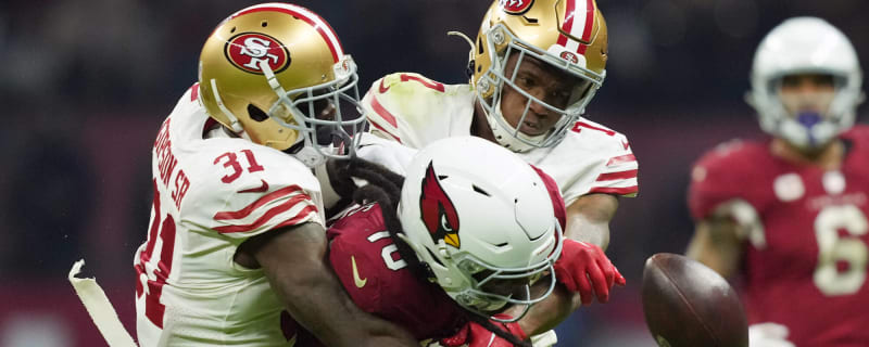 Arizona Cardinals' DeAndre Hopkins slammed by 49ers' Charvarius Ward