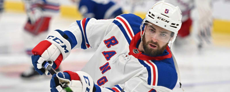 Braden Schneider New York Rangers Fanatics Authentic Game-Used Blue Bauer  Helmet from the 2021-22 NHL Season