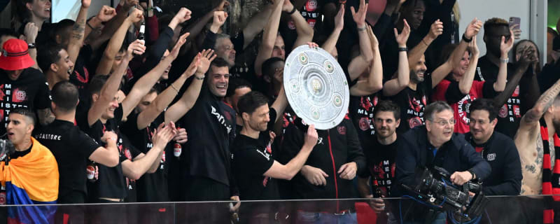 Watch: ‘Unreal’ scenes at BayArena as fans swamp the pitch after Bayer Leverkusen’s first-ever title triumph in Bundesliga history