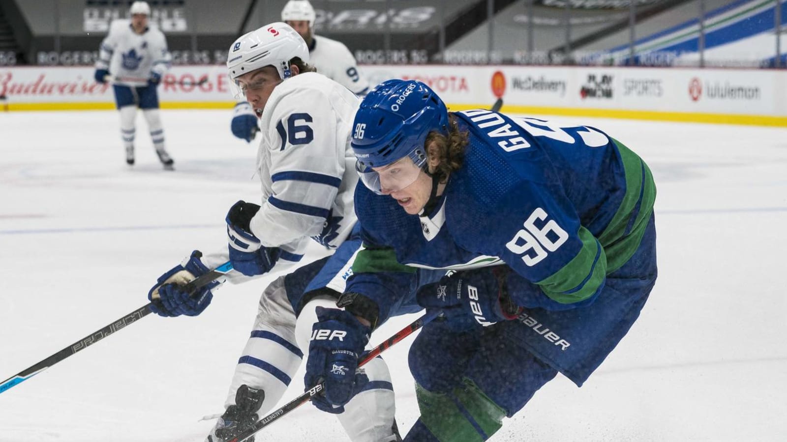 Blackhawks acquire Adam Gaudette from Canucks in exchange for Matthew Highmore