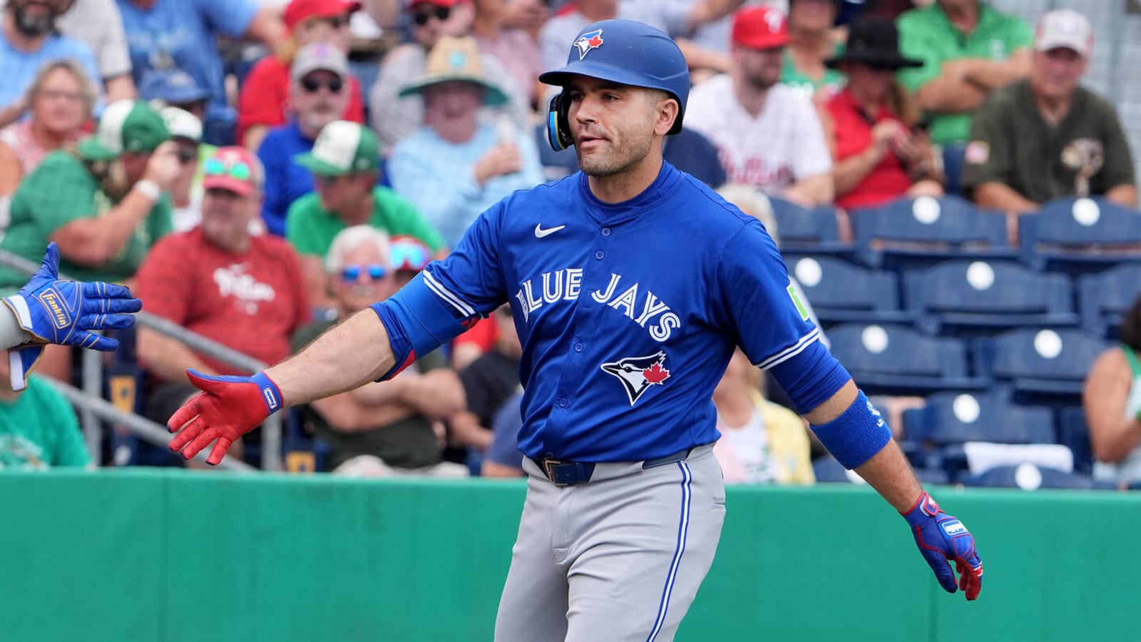 Watch: Joey Votto homers in first spring training at-bat