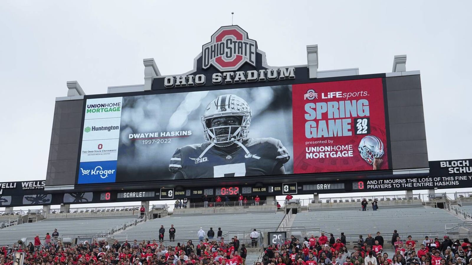 Dwayne Haskins honored during Ohio State spring game
