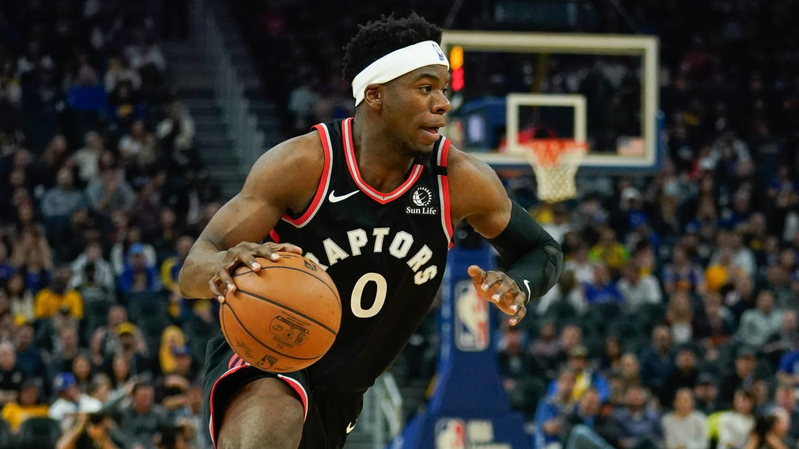 Raptors spoke to Terence Davis about his viral photo of mask with hole in it