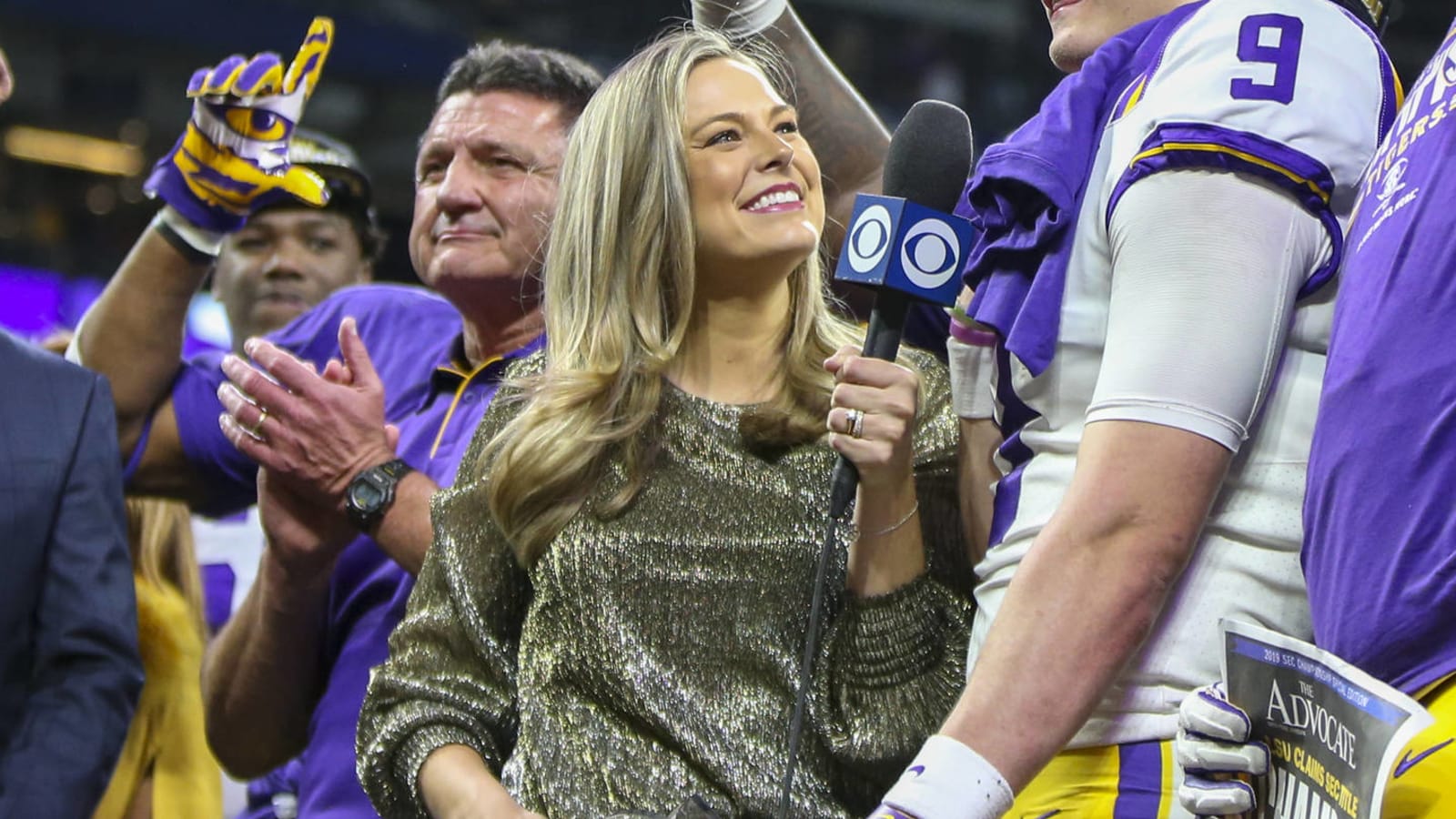 CBS’ Jamie Erdahl does play-by-play after audio issue in LSU-Alabama game