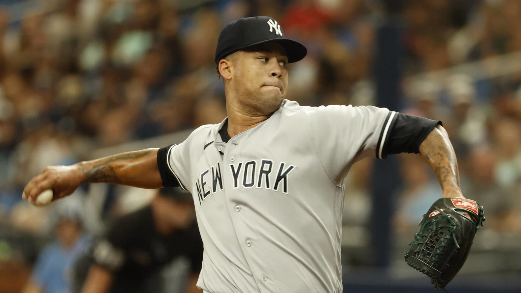 Yankees pitcher Carlos Rodón leaves his start against the Astros with  hamstring tightness