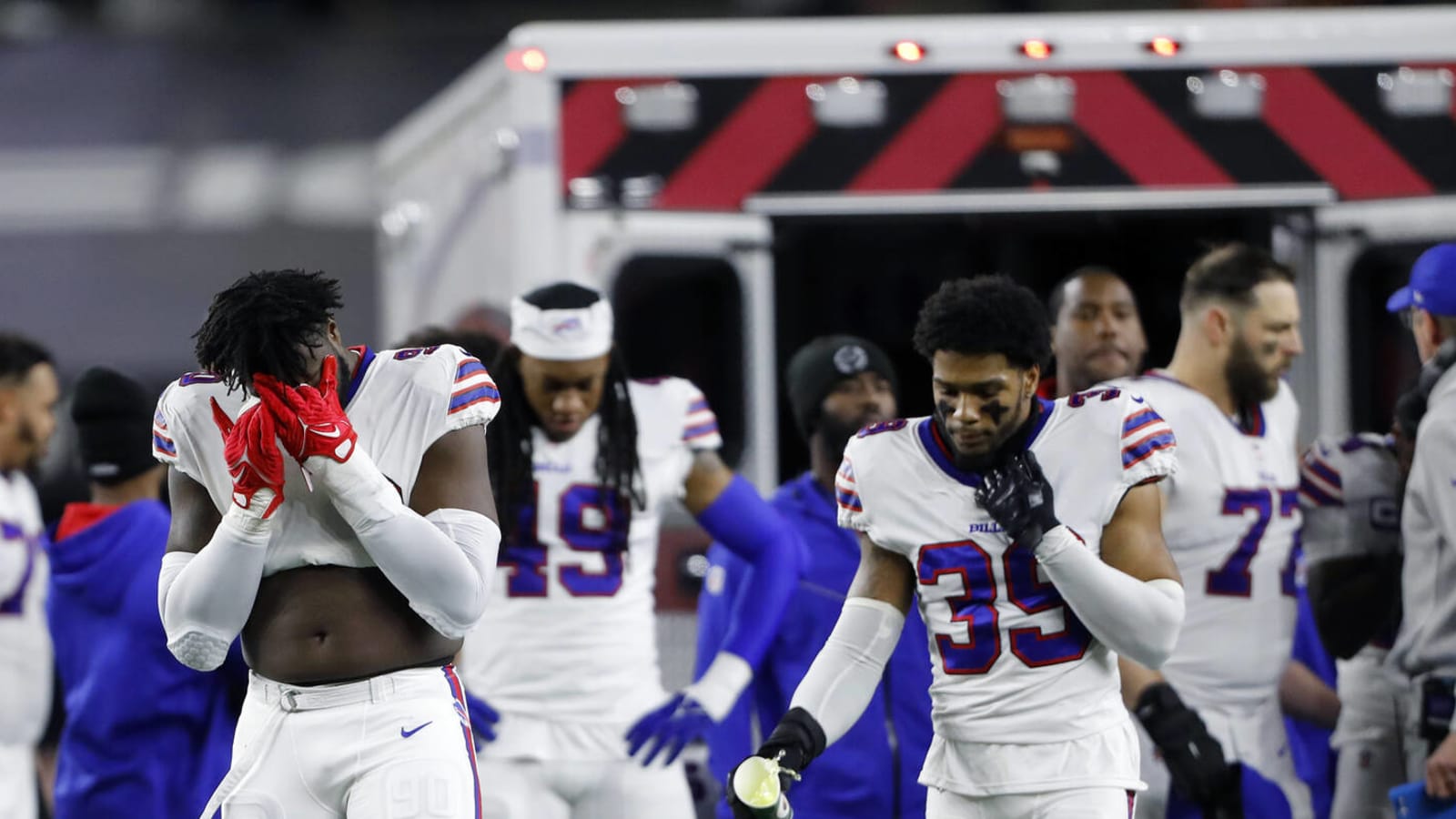 Here's what happened after Damar Hamlin collapsed during the Bills-Bengals  game : NPR