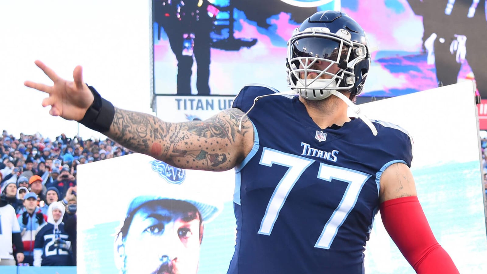 Watch: Taylor Lewan's reaction to Mike Vrabel’s firing
