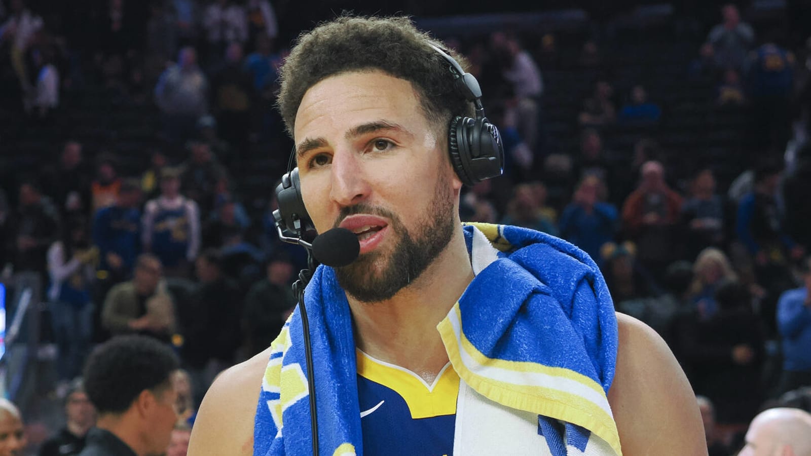 Watch: The Warriors don't want Klay to babysit