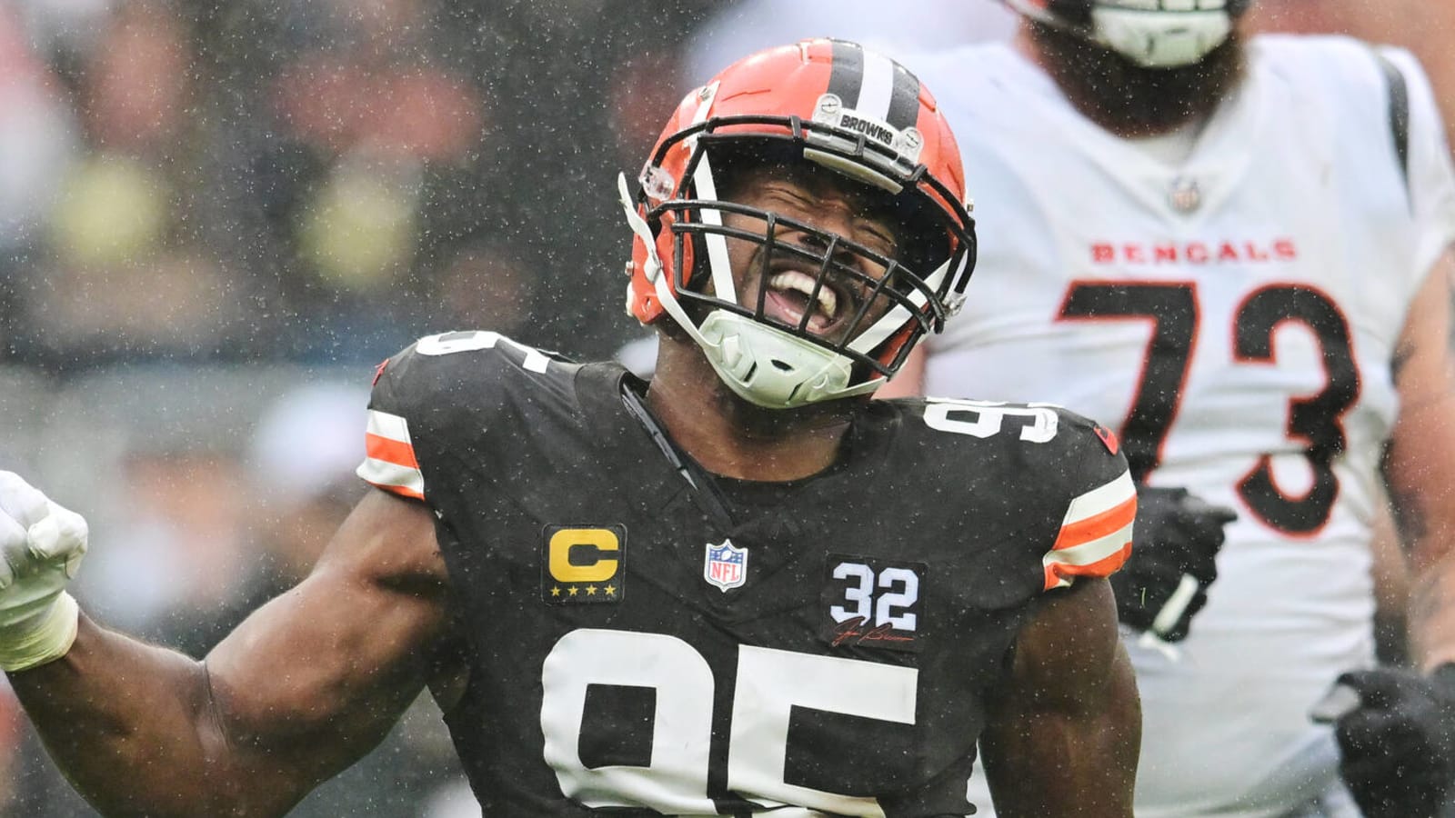 Browns' Myles Garrett discusses possibly being an MVP candidate