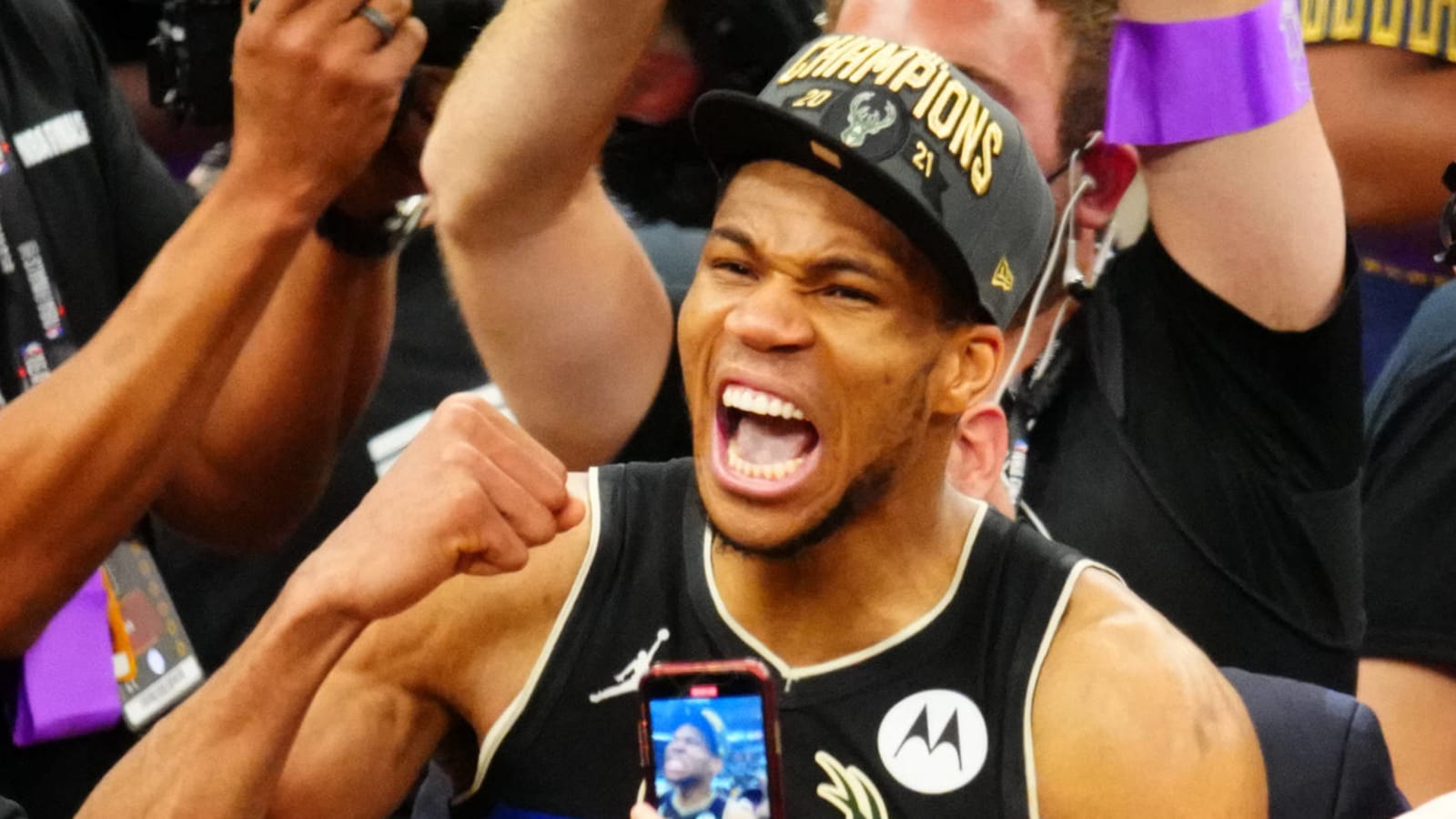 Watch: Giannis Antetokounmpo gets emotional after winning championship