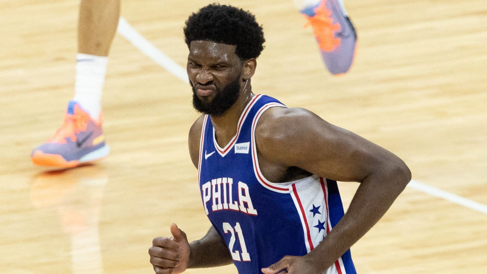 76ers star Joel Embiid disappointed with referees despite win over Hawks