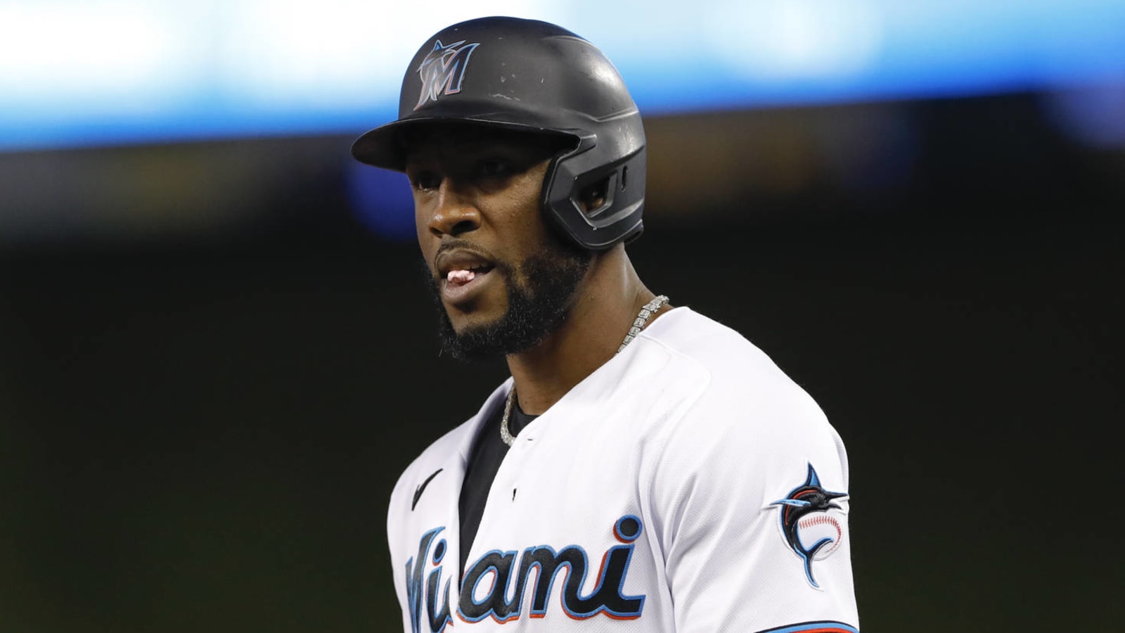 Starling Marte not in Marlins' lineup amid trade rumors