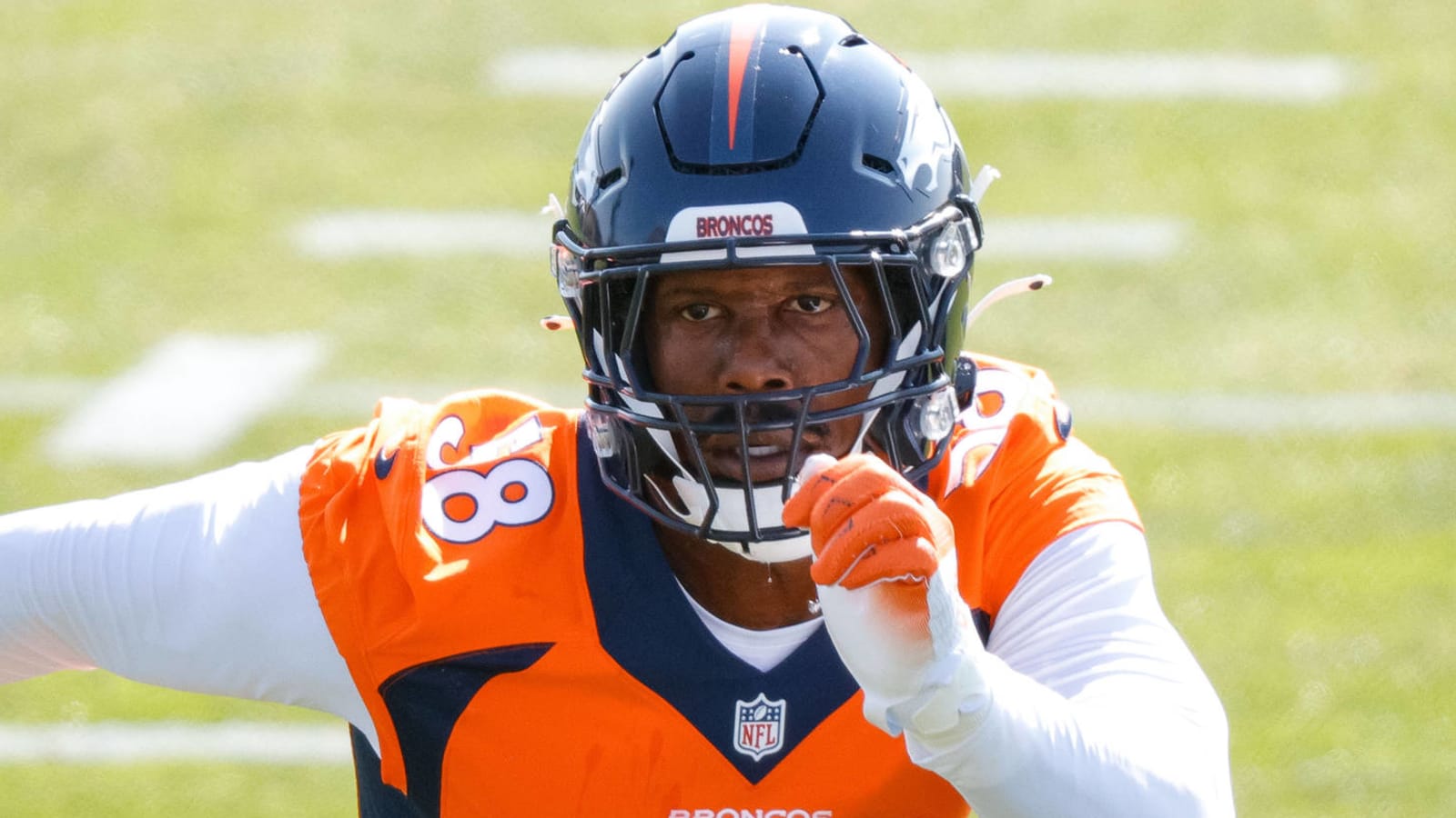 Von Miller ready to play but won't make first appearance on turf field