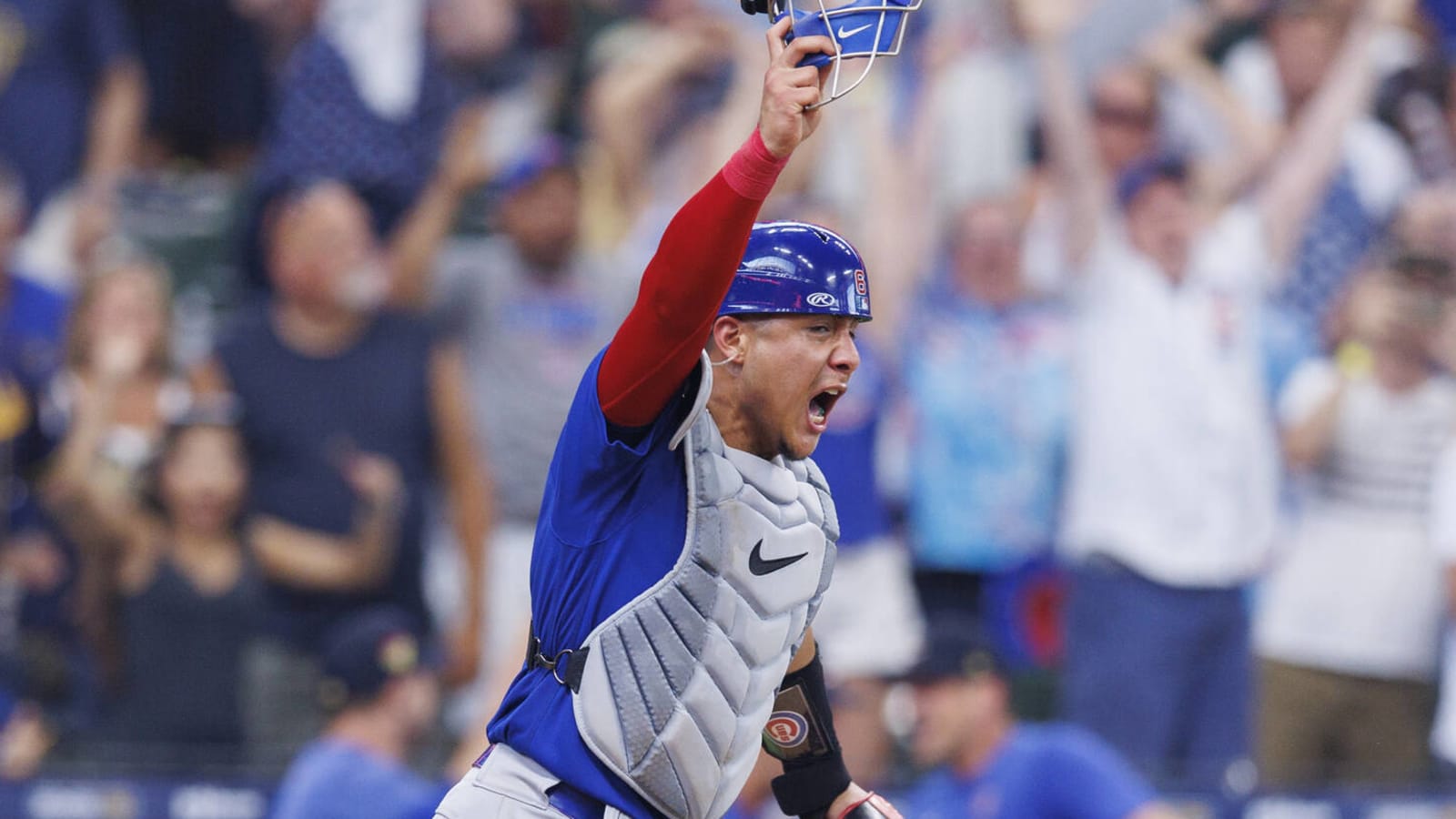 Watch: Cubs catcher tries to fool umpire