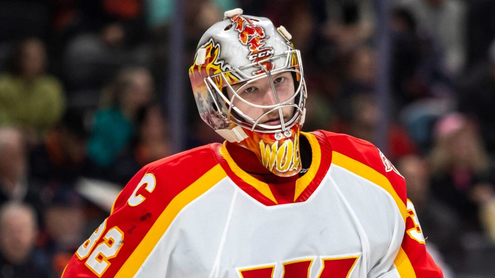 Flames recall top goalie prospect