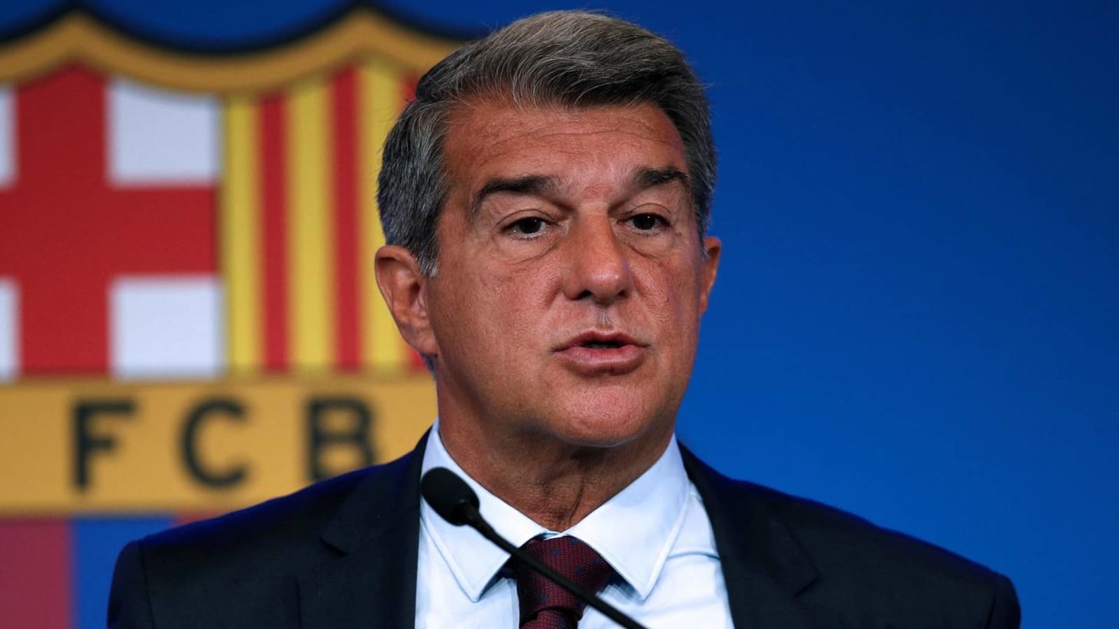 Barcelona president Joan Laporta says Ronald Koeman's job is safe