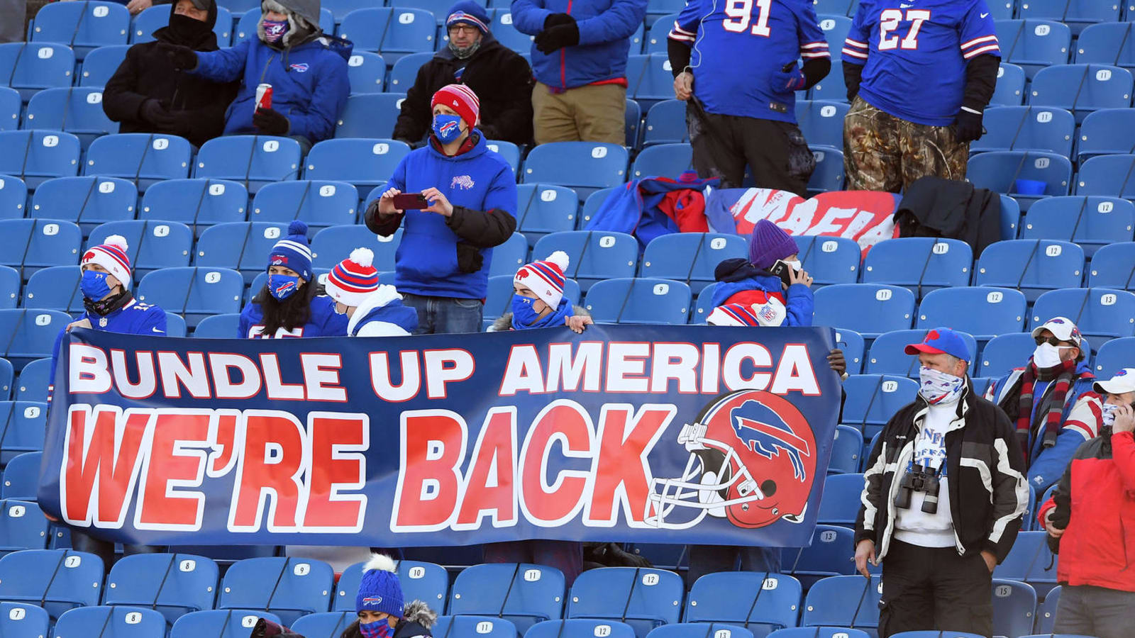 Watch: Bills fans celebrate playoff win