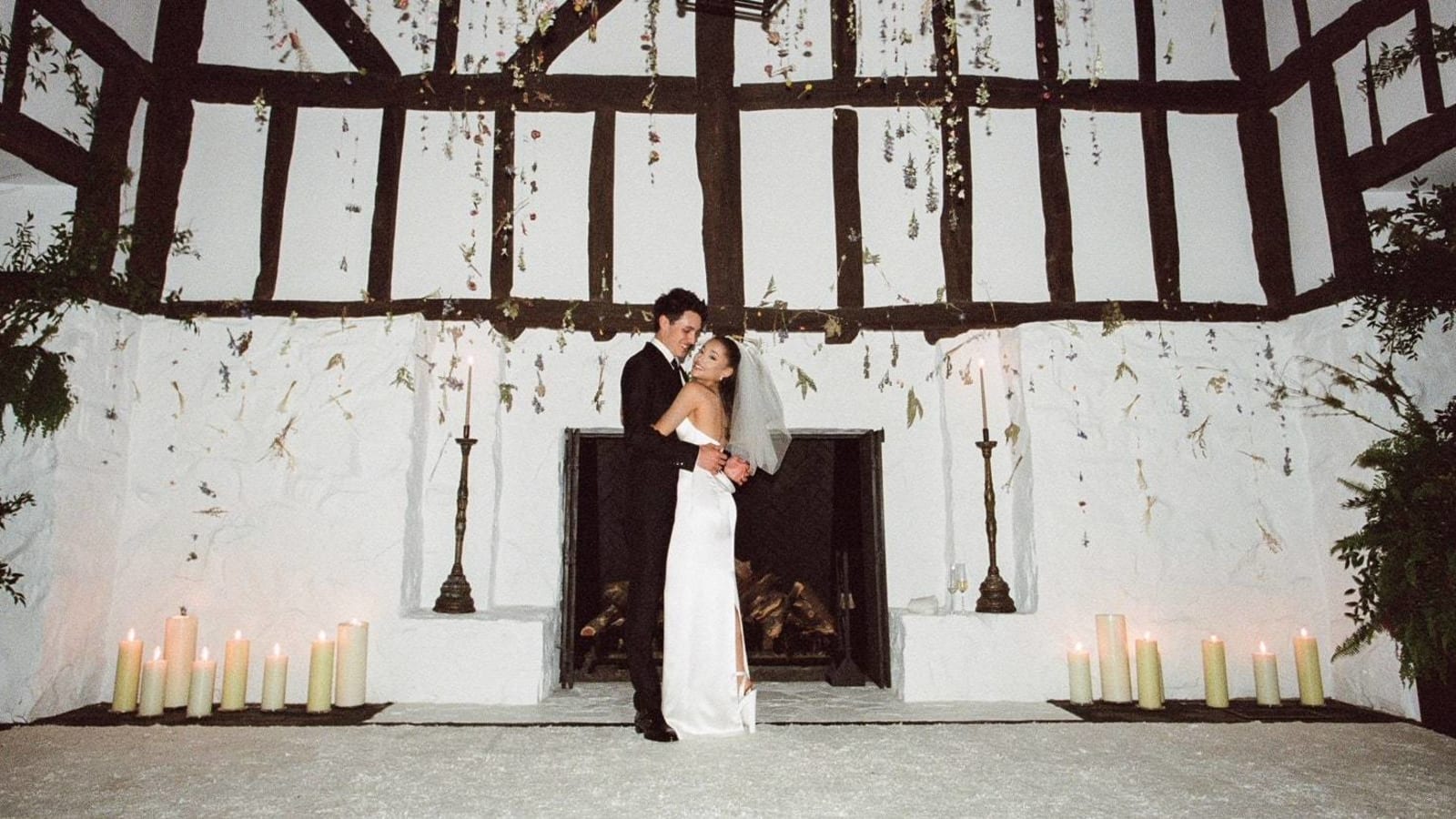 Ariana Grande shares beautiful photos from private wedding to Dalton Gomez