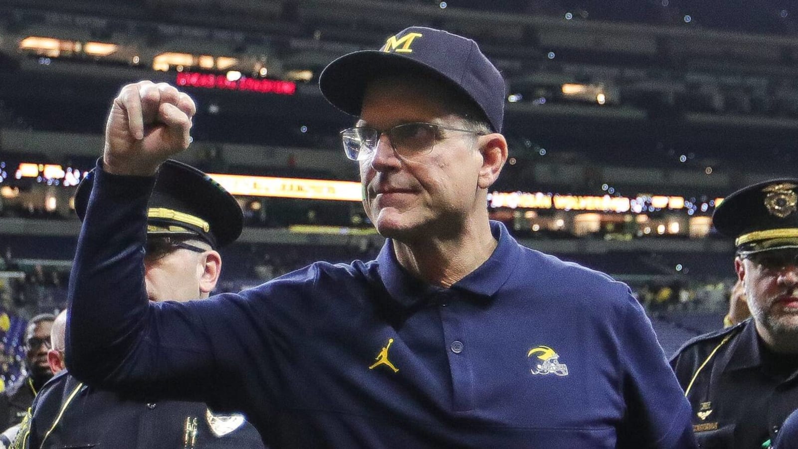 Watch: Jim Harbaugh responds to question about Chargers job