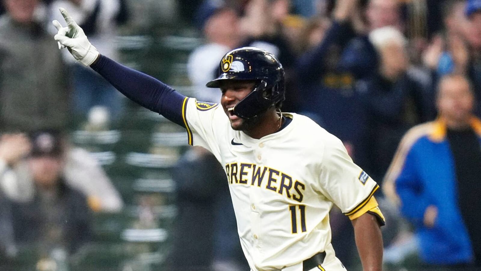 Watch: Brewers’ Chourio Hits First MLB Home Run